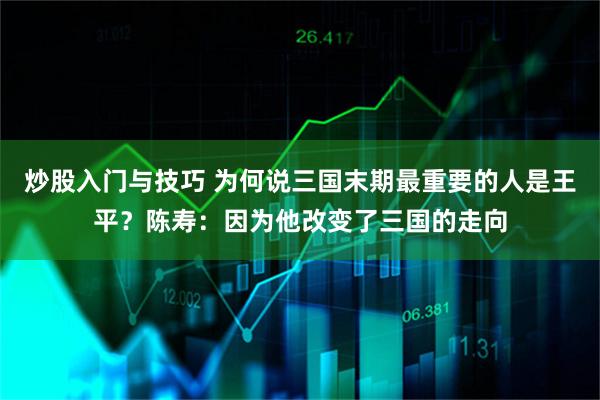 炒股入门与技巧 为何说三国末期最重要的人是王平？陈寿：因为他改变了三国的走向
